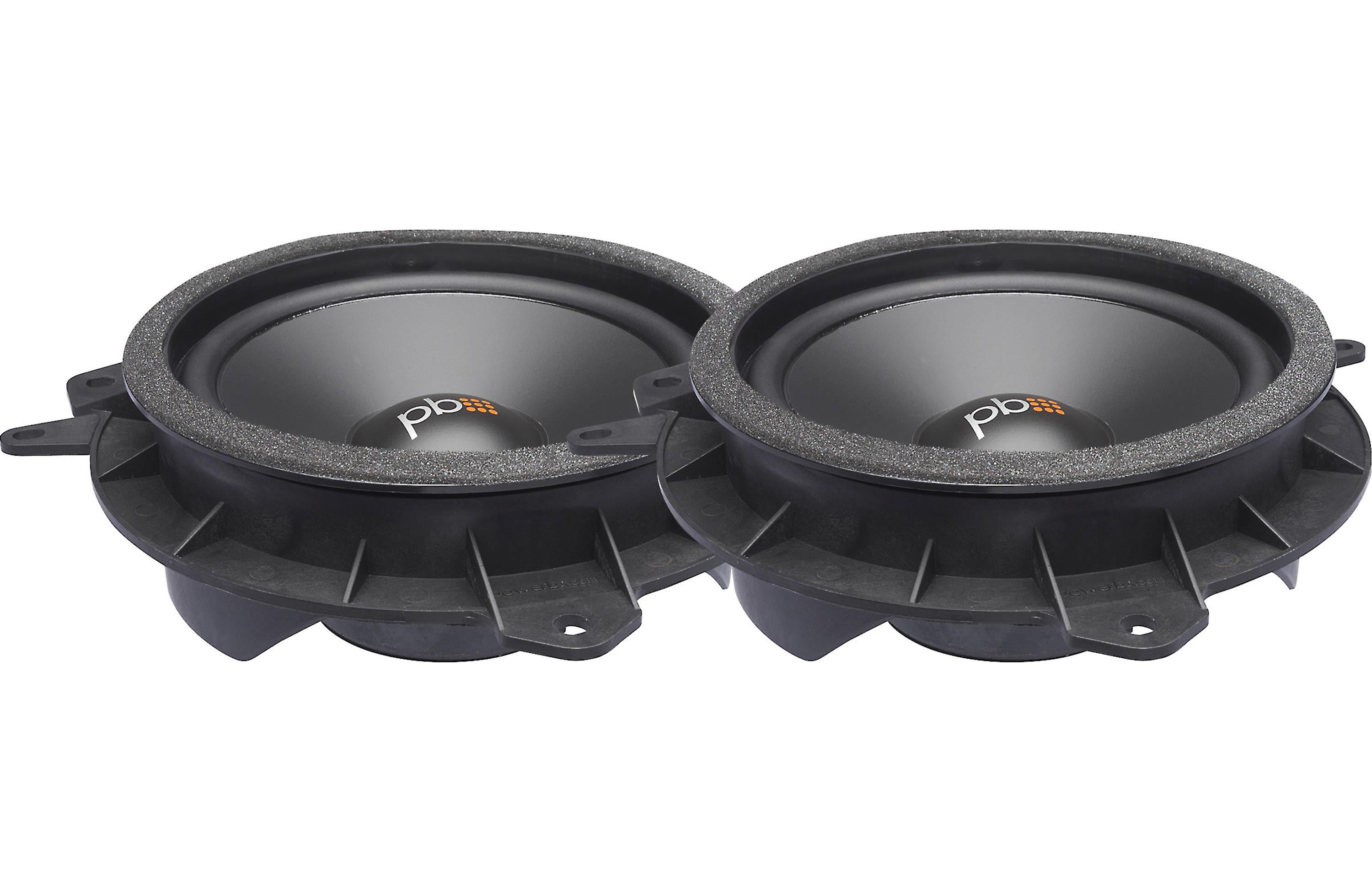 PowerBass OE65C-TY Toyota and Lexus Custom Fit 6.5" 165mm 2 Way Component Speakers 120 Watts