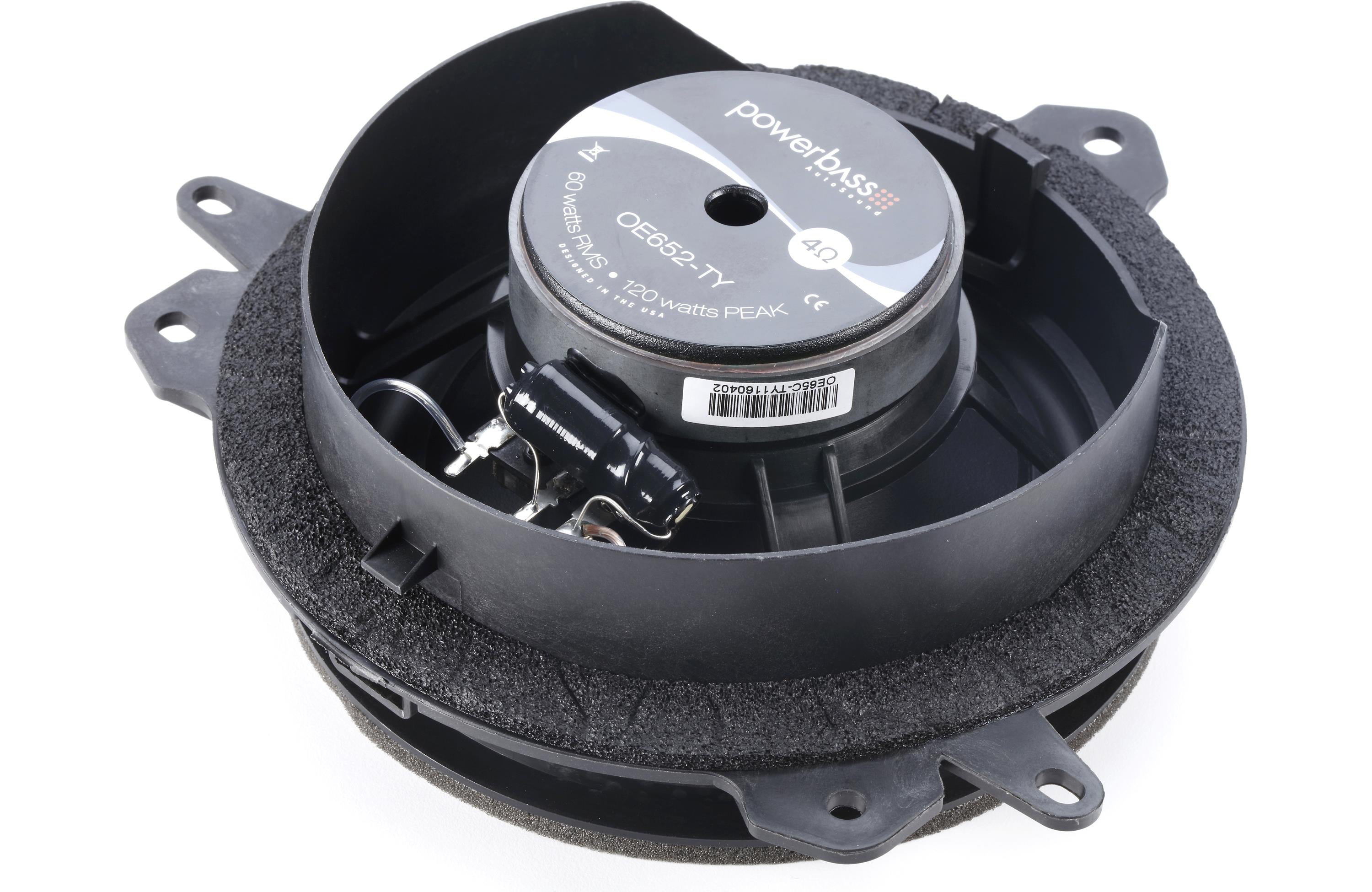 PowerBass OE65C-TY Toyota and Lexus Custom Fit 6.5" 165mm 2 Way Component Speakers 120 Watts