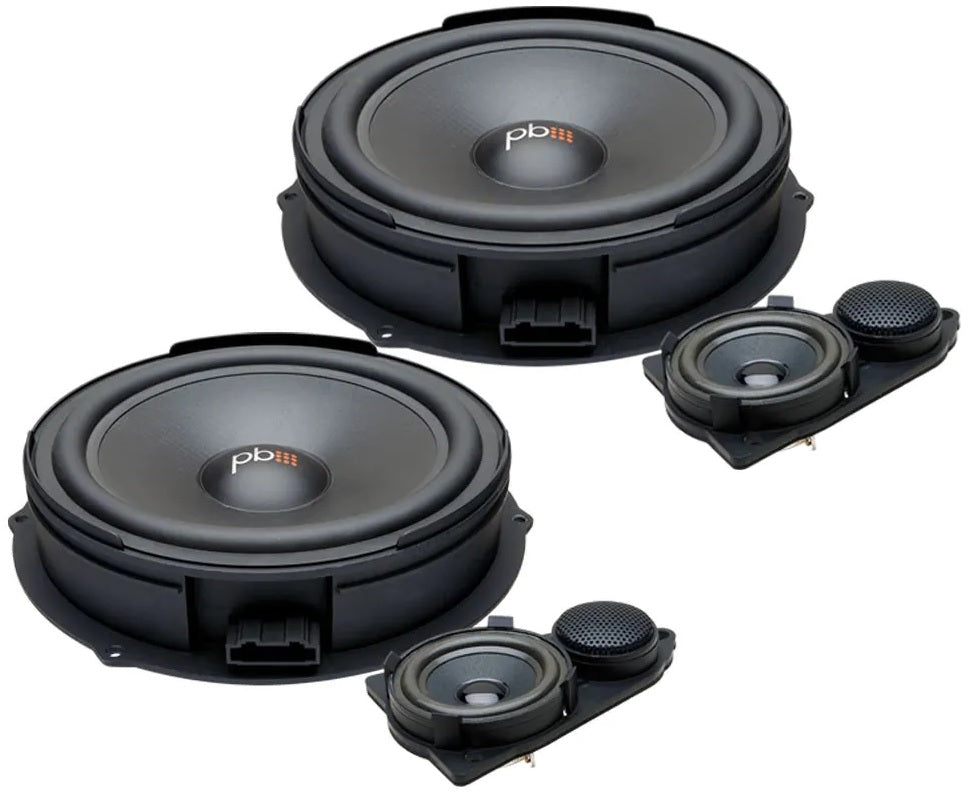 Powerbass OE83T5-VW 8" 3-Way OEM Replacement Component Speaker Upgrade For VW Transporter T5 T5.1