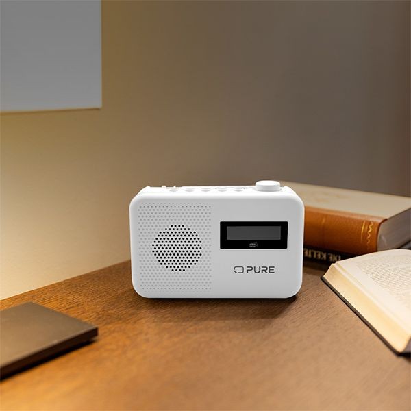PURE Elan One² Portable DAB+ radio with Bluetooth, White