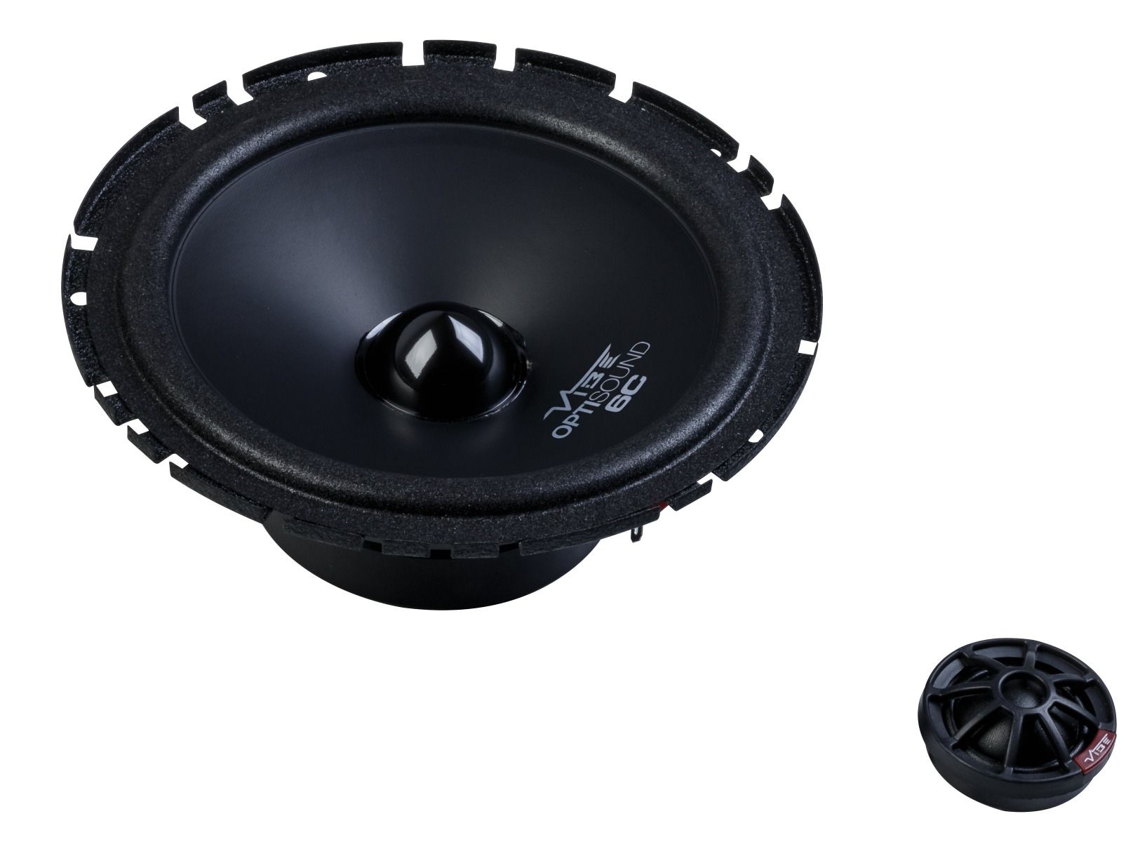 Vibe OPTIVWKT-V8 Optisound VW 6.5" 16.5cm 360 Watts 2 Way Door Component Speakers Tweeters Kit