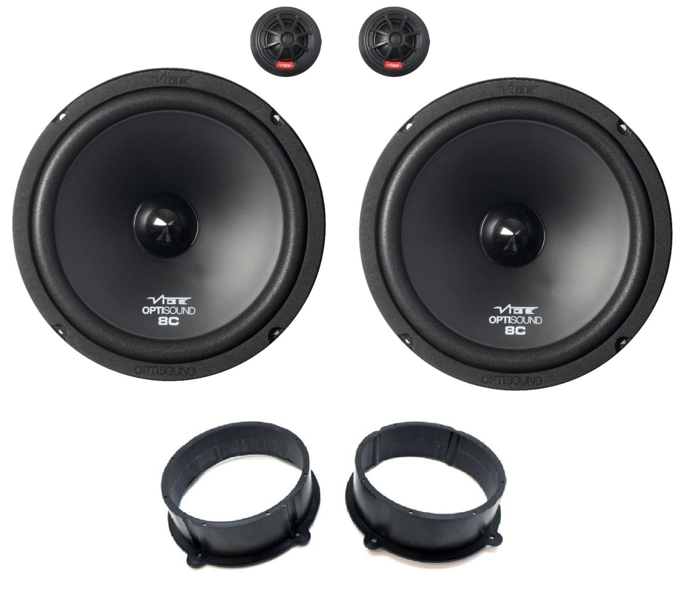 Vibe OPTI8C-V0 Custom Fit 8" 2-Way Audi TT Upgrade Component Speakers