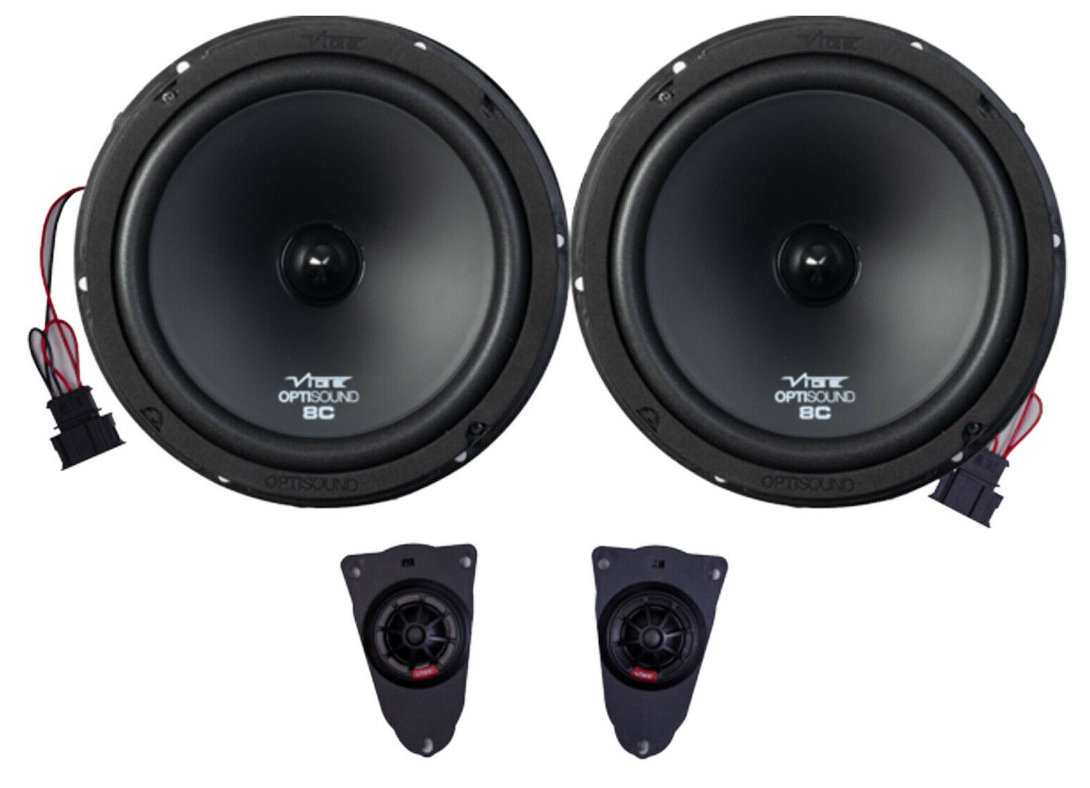 Vibe OPTI8VWT5A-V0 Custom Volkswagen T5 Upgrade 8" Speakers and Amp kit