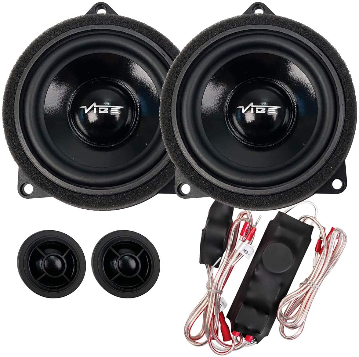 Vibe OPTISOUNDBMW4X-V0 Custom Fit 4" 2-Way BMW Upgrade Component Speakers