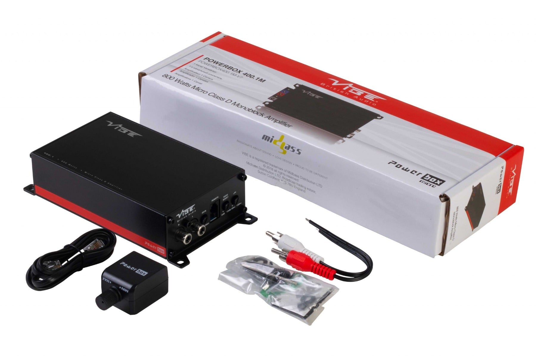 VIBE OPTISOUNDSB10T5A-V3 OptiSound BlackAir Compact Active Bass Enclosure for Volkswagen T5/T6
