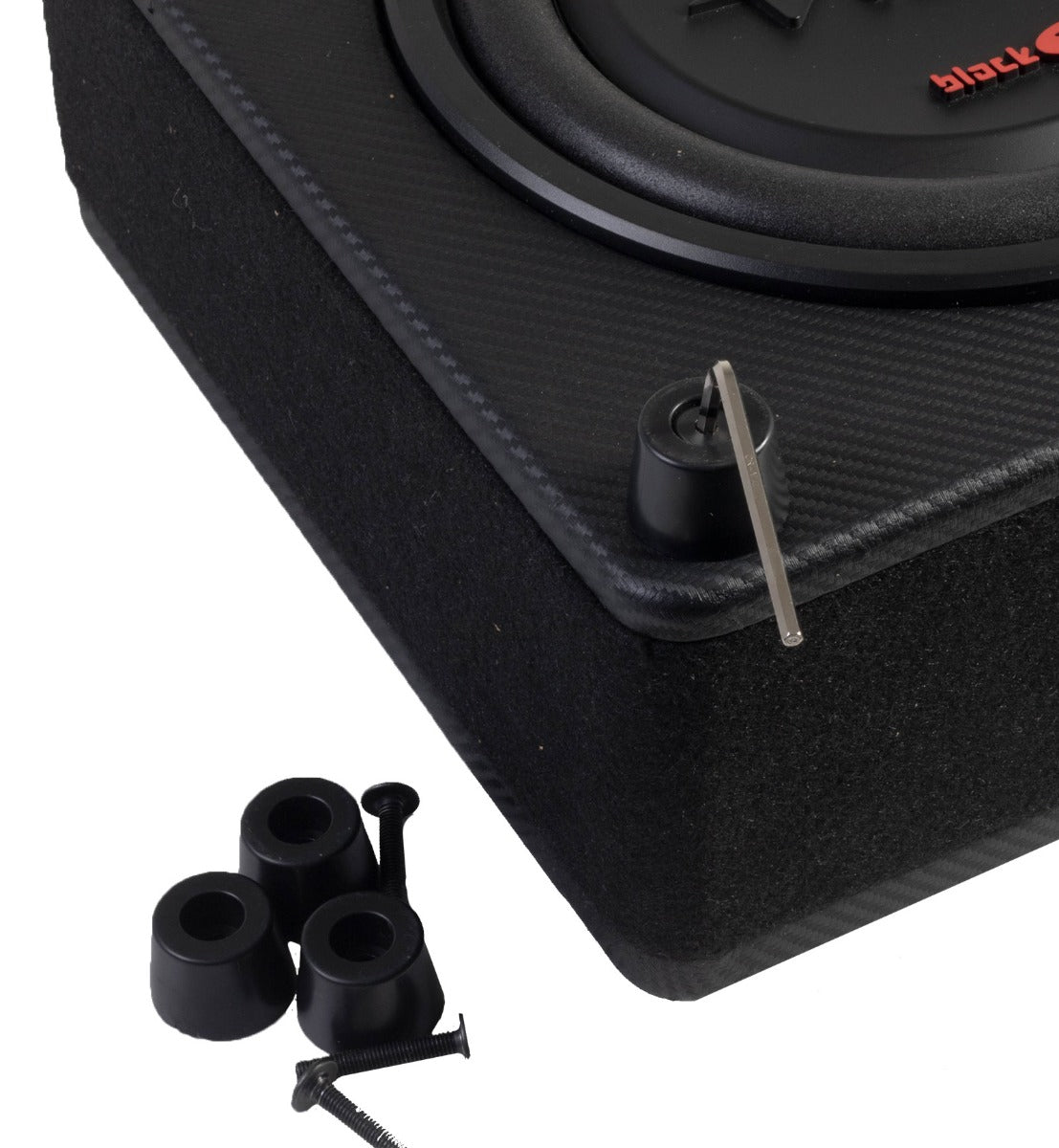 VIBE OPTISOUNDSB10T5A-V3 OptiSound BlackAir Compact Active Bass Enclosure for Volkswagen T5/T6