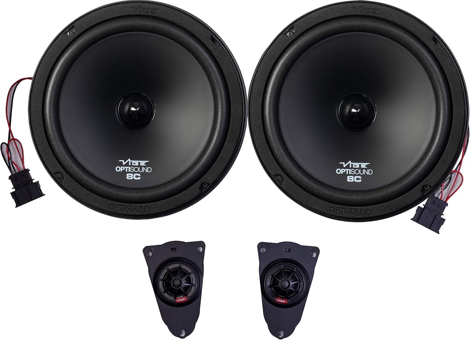 Vibe OPTIVWT5-V8 VW Transporter T5 270W  8" 20cm 360 Watts 2 Way Door Component Speakers Tweeters Kit