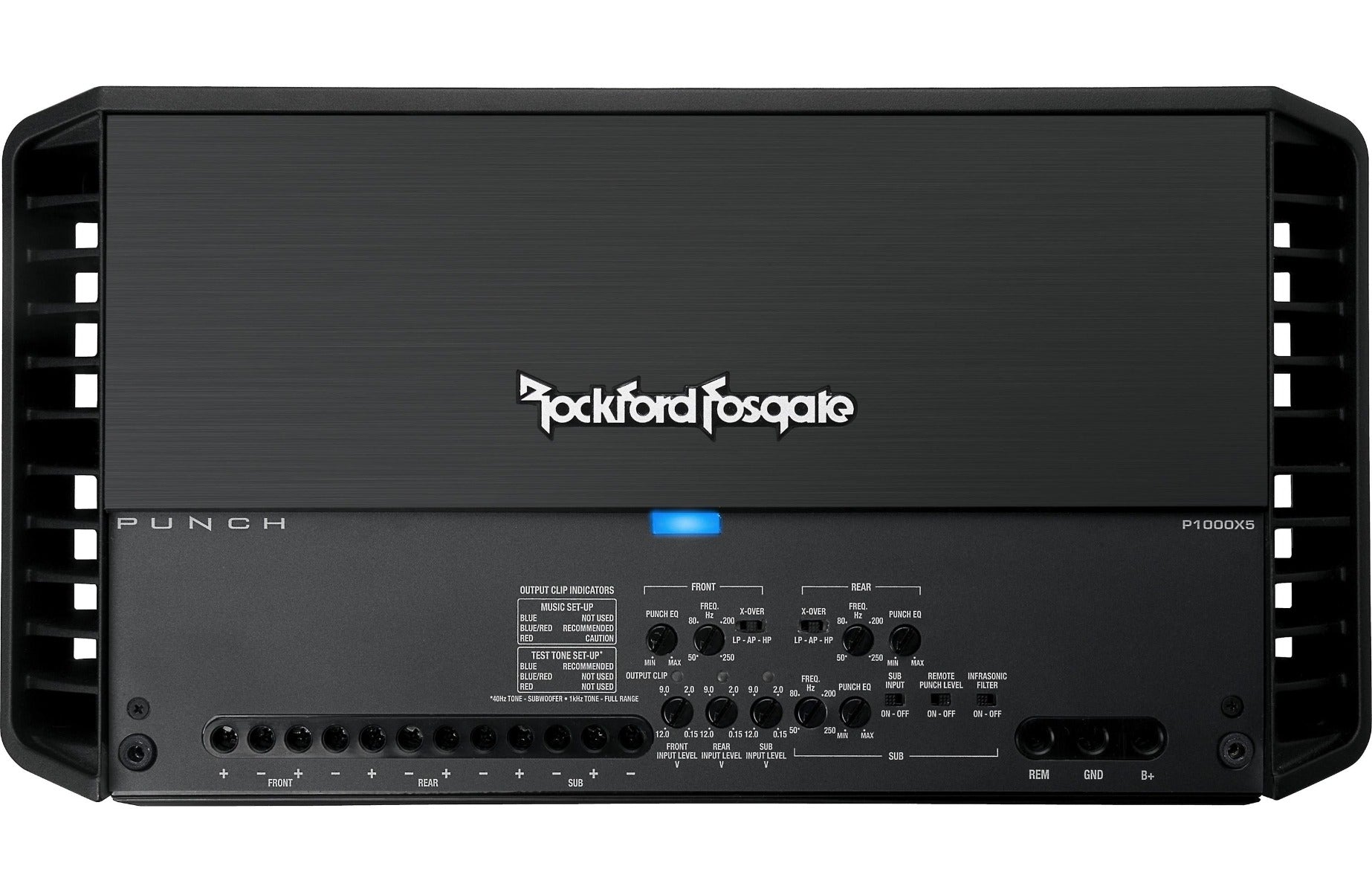Rockford Fosgate Punch P1000X5 - 5/4/1 Channel Amplifier 1000 Watts