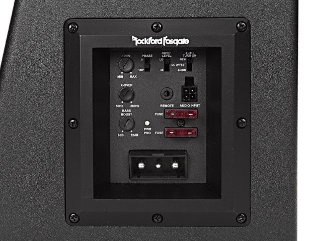 Rockford Fosgate P500-12P Punch Series compact 500-watt AMPLIFIED 12" Subwoofer Ported Enclosure