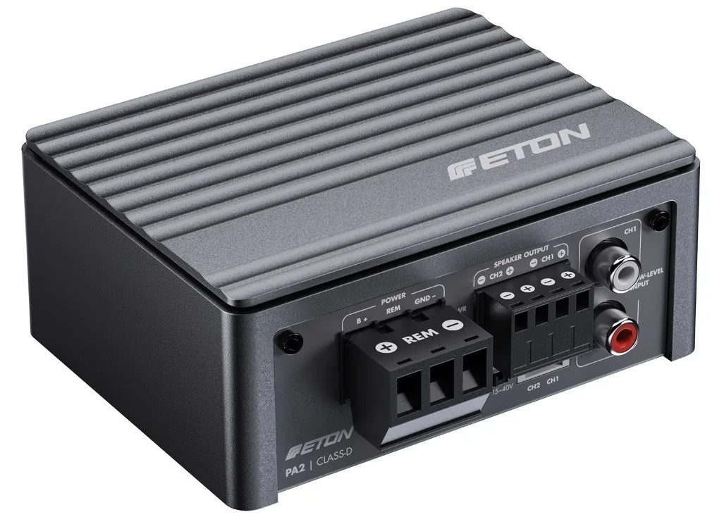 Eton PA 2 Amp Class D 2 Channel Bridgeable Speaker Amplifier 2 x 140w RMS