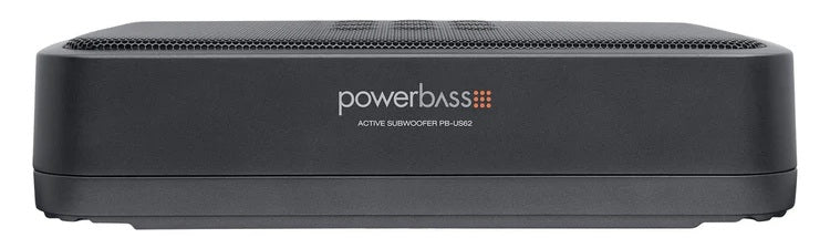 Powerbass PB-US62 - Shallow Active Compact enclosuer 150-watt powered Dual 6" subwoofers w/ Remote Gain Control