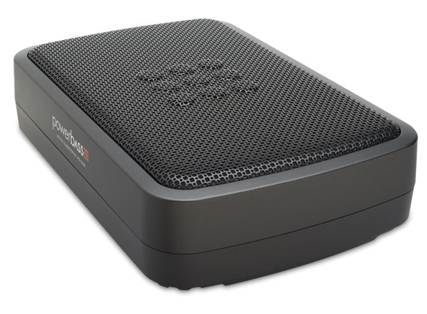 Powerbass PB-US62 - Shallow Active Compact enclosuer 150-watt powered Dual 6" subwoofers w/ Remote Gain Control