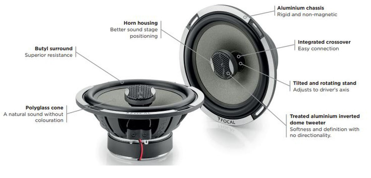 Focal PC165-LE Performance Series 2-way Coaxial 165mm (6.5″) 160w speakers Last Edition