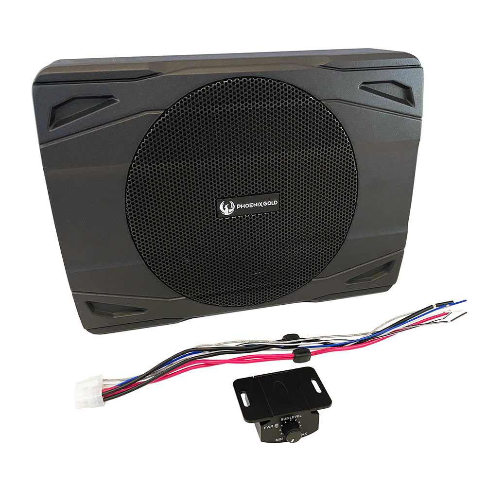 Phoenix Gold Z880 Underseat Active 8" subwoofer bass-box with built in amp