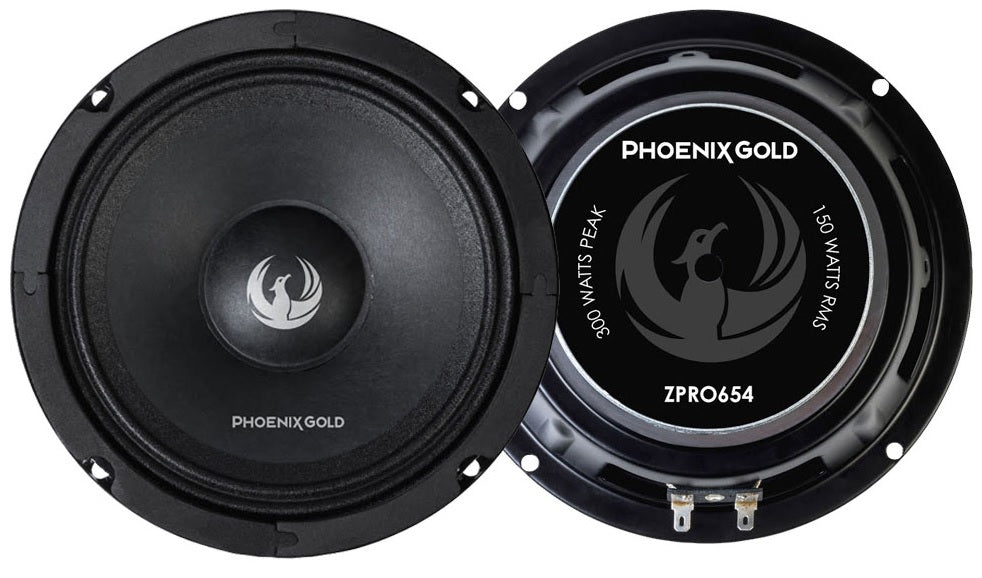 Phoenix Gold Z-PRO ZPRO654 Midrange Component 300Watt Car Speakers (Pair)