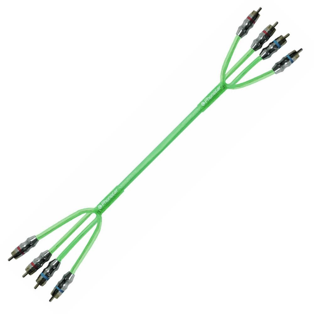 Phonocar 4/247 Platinum Four Channel built-in Y-Splitters 5m RCA Cable