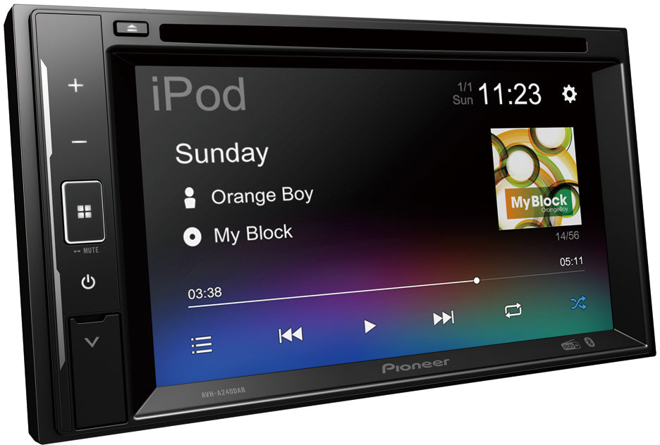 Pioneer AVH-A240DAB 6.2" Multimedia Player with Bluetooth, DAB/DAB+, Spotify & Siri Eyes Free Rear View Camera