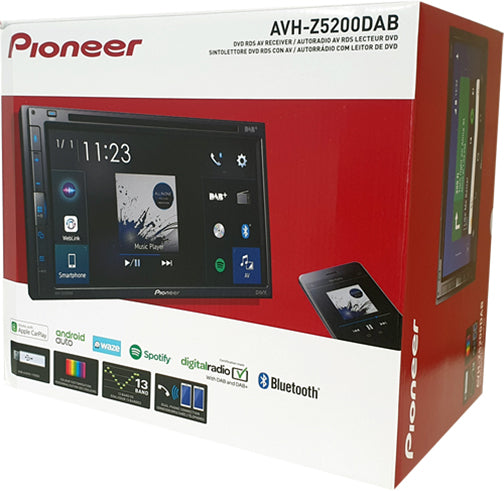 Pioneer AVH-Z5200DAB 6.8" Multimedia Player with Bluetooth, DAB/DAB+, Spotify & Siri Eyes Free