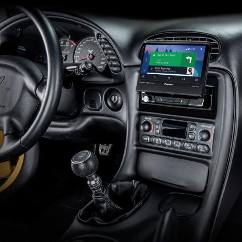 Pioneer AVH-Z7200DAB Multimedia 7" Flip Out Motorised Screen, DAB+ Bluetooth Apple CarPlay Android Auto + Reverse Camera