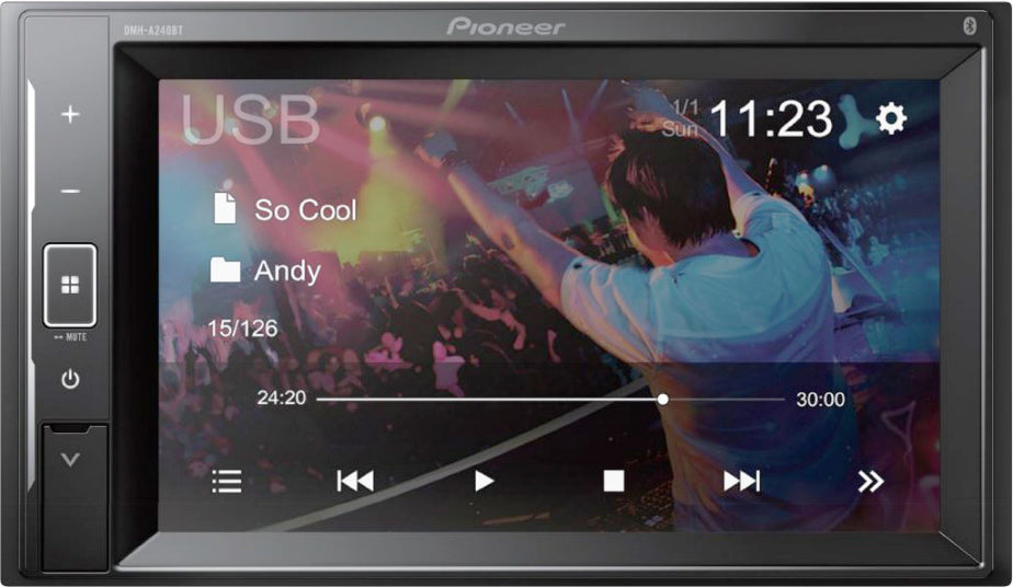 Pioneer DMH-A240BT 6.2" Touch Screen Bluetooth Car Stereo Radio iPod iPhone USB