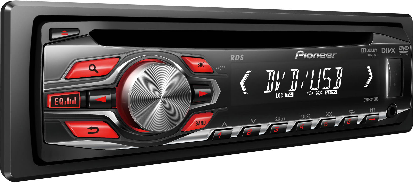 Pioneer DVH-340UB DVD with CD/MP3 Player Tuner and Front USB