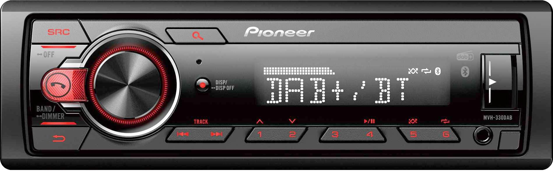 Pioneer MVH-330DAB USB/iPod Ready, Android, DAB, Aux-input with Bluetooth