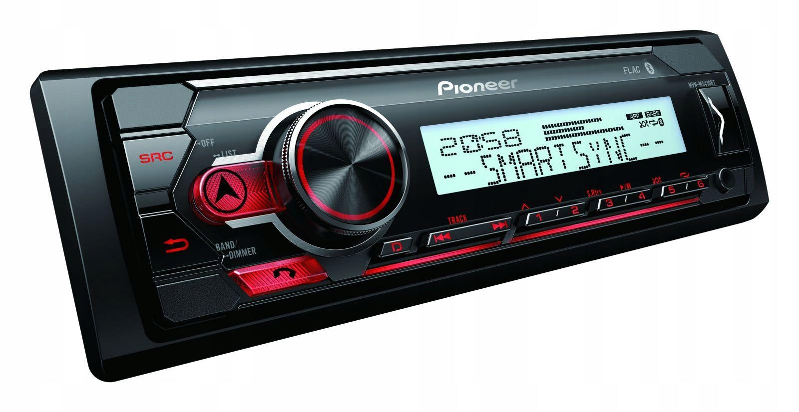 Pioneer MVH-MS410BT Marine Stereo with Bluetooth USB and iPhone Android Control