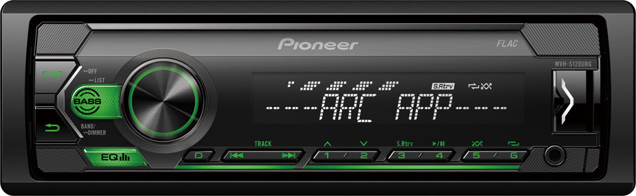 Pioneer MVH-S120UBG USB Tuner with Aux input with Green illumnation