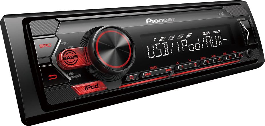Pioneer MVH-S120Ui Digital car stereo with RDS tuner, USB and Aux-in, iPod/iPhone Direct Control and Android support
