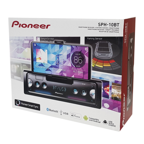 Pioneer SPH-10BT Apple car play Android Auto Pioneer bluetooth car stereo USB BT
