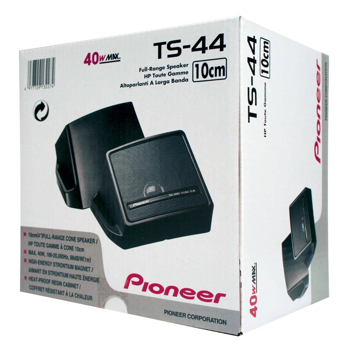 Pioneer TS-44 - Speakerbox 40W Box Type Coaxial Speakers