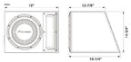 Pioneer TS-A300B Single 12" 1500w Sub Slot Port Bass Box Enclosure