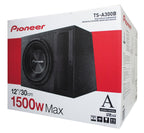 Pioneer TS-A300B Single 12" 1500w Sub Slot Port Bass Box Enclosure