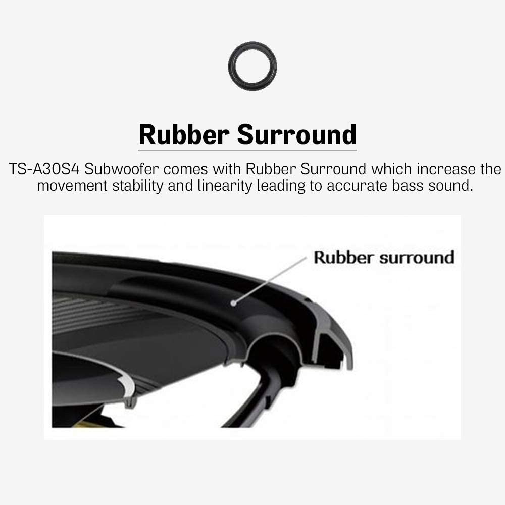 Pioneer TS-A30S4 12" 30cm Single Voice Coil 1400W Subwoofer