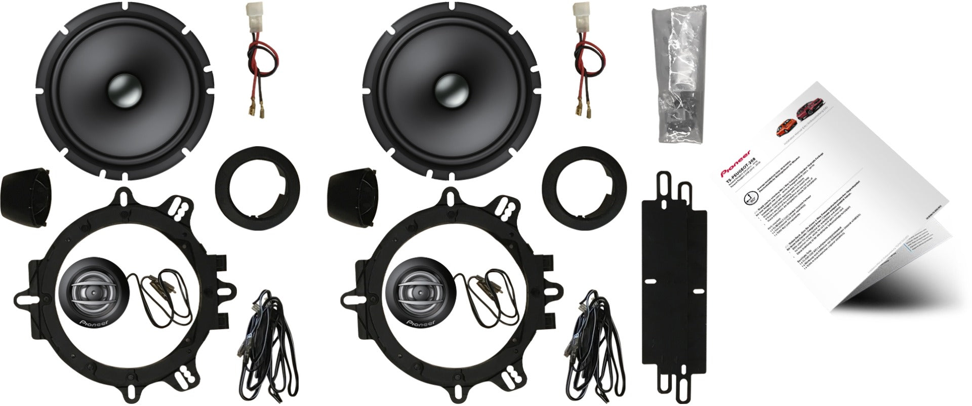 Pioneer TS-PEUGEOT-208 Upgrade package made for Peugeot 208 - 2012 to 2019