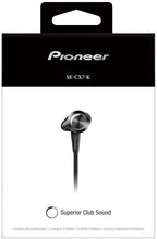 Pioneer SE-CX7-K Superior Club Sound In-ear Headphones Black
