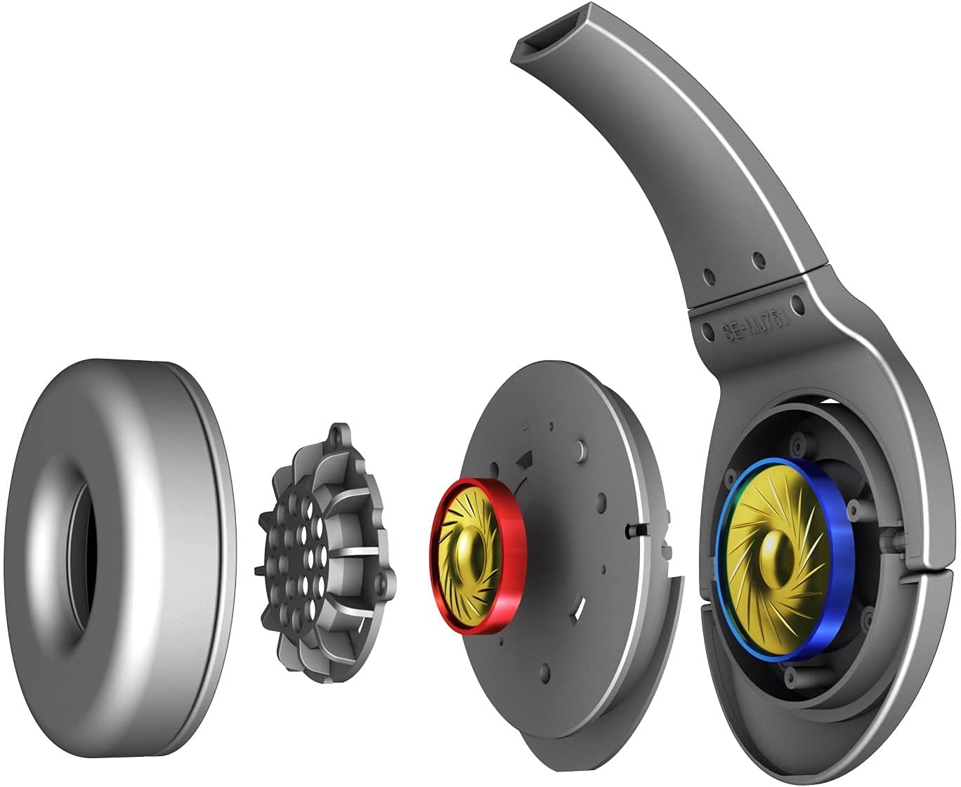 Pioneer SE-MJ751 Bass Head Series Ultra Lightweight On-Ear Headphones Black