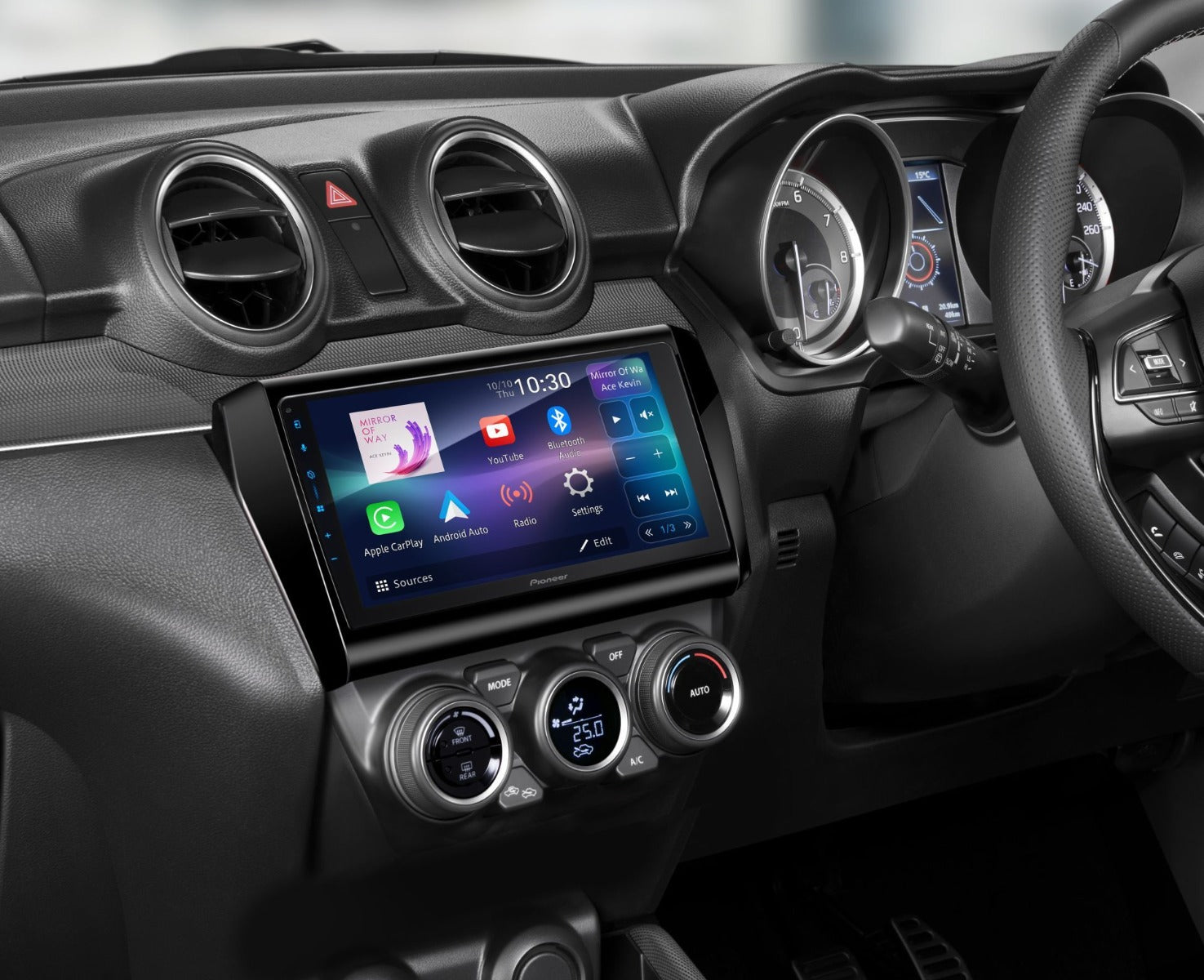 Pioneer SPH-PF97BT 9 inch Capacitive touchscreen, Wireless Apple CarPlay, Wireless Android Auto, USB Mirroring, Wifi, AUX