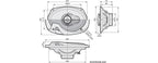 Pioneer TS-R6951S 6 x 9" 3-Way 400w Speakers