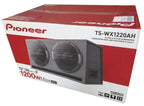 Pioneer TS-WX1220AH Twin 30cm 12" built-in Class-D amplifier 3000 watt Bass-Reflex Box with Active Subwoofers