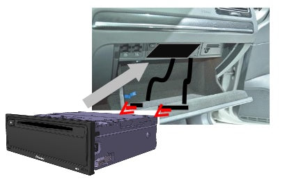 Pioneer XDV-10 Dual Zone Hideaway CD/DVD Player for NAVGATE EVO head unit