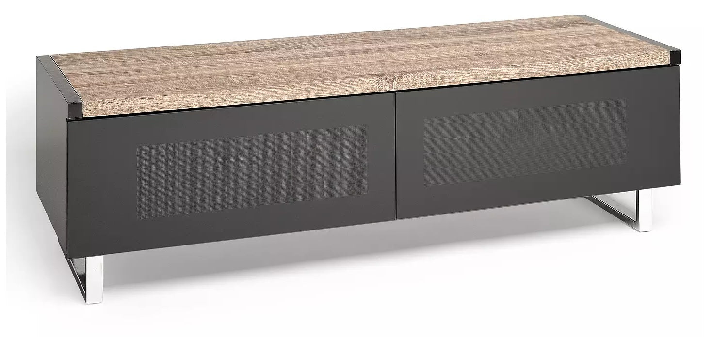 Techlink Panorama 120 DUAL Sided Top (Light Oak or Grey Oak) all in One Stand
