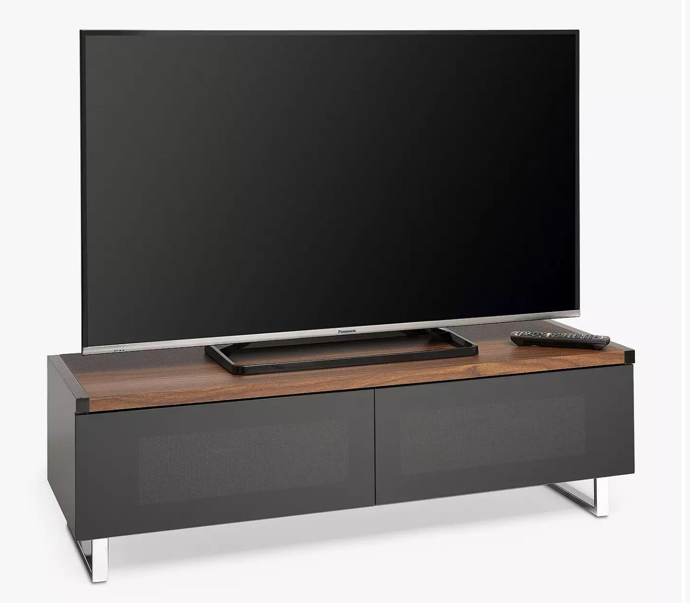 Techlink Panorama 120 DUAL Sided Top (Walnut or Black) all in One Stand