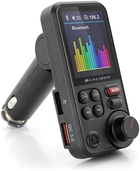 Caliber PMT566BT FM Transmitter for Bluetooth Music Streaming with Dual USB Charging