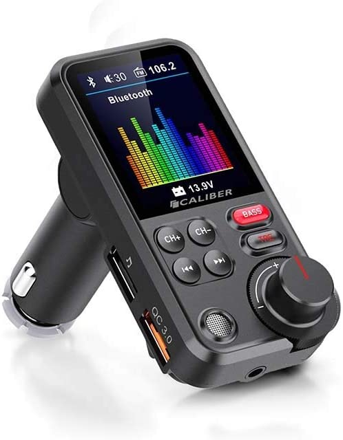 Caliber PMT566BT FM Transmitter for Bluetooth Music Streaming with Dual USB Charging