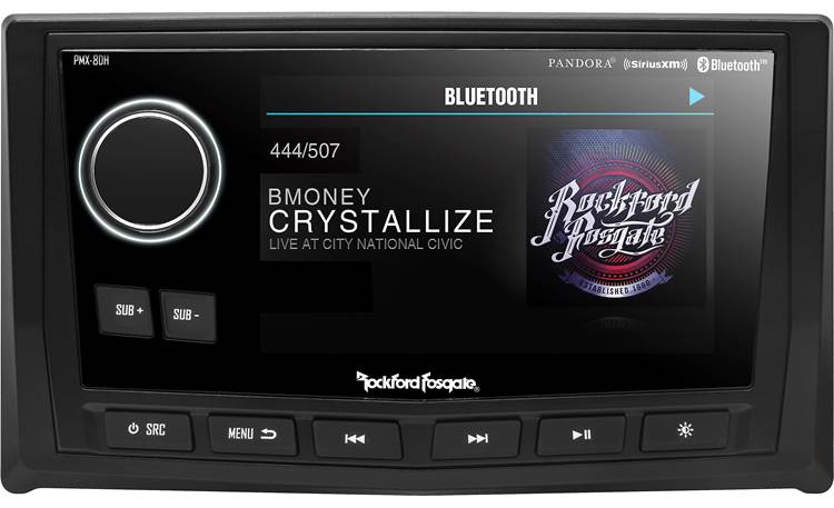 Rockford Fosgate PMX-8DH Punch Marine Full Function Wired 5" TFT Display Head