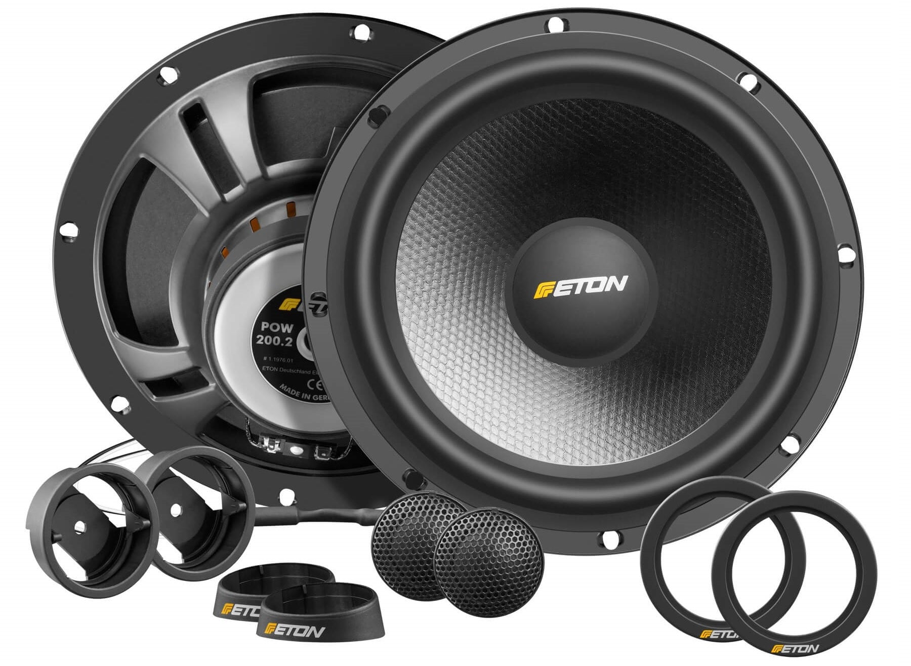 ETON POW 200.2 20cm 8 inch 2-Way Component Speaker System 100 Watt