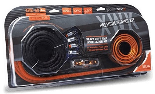 PowerBass XWK-40  4-Gauge Oxygen Free Copper Premium Amplifier Wiring Kit