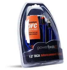 PowerBass ARCA-12 - 12'  3.7m Double Shielded RCA Cable