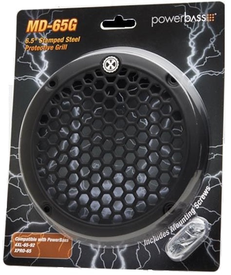 Powerbass MD-65G Speaker grille for 4XL-65-92, XPRO-65 & XPRO-65CX 6.5" car speakers